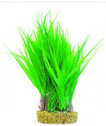 Betta 10" Green Plastic Plant W/ Wide Sand Base - All Things Aquatic
