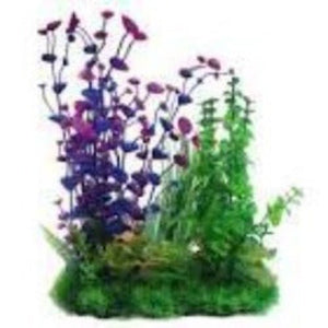 Betta Choice Purple and Green Combi Plastic Plant 33cm - All Things Aquatic