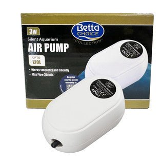 Betta Choice Silent Air Pump 3w 120L - All Things Aquatic