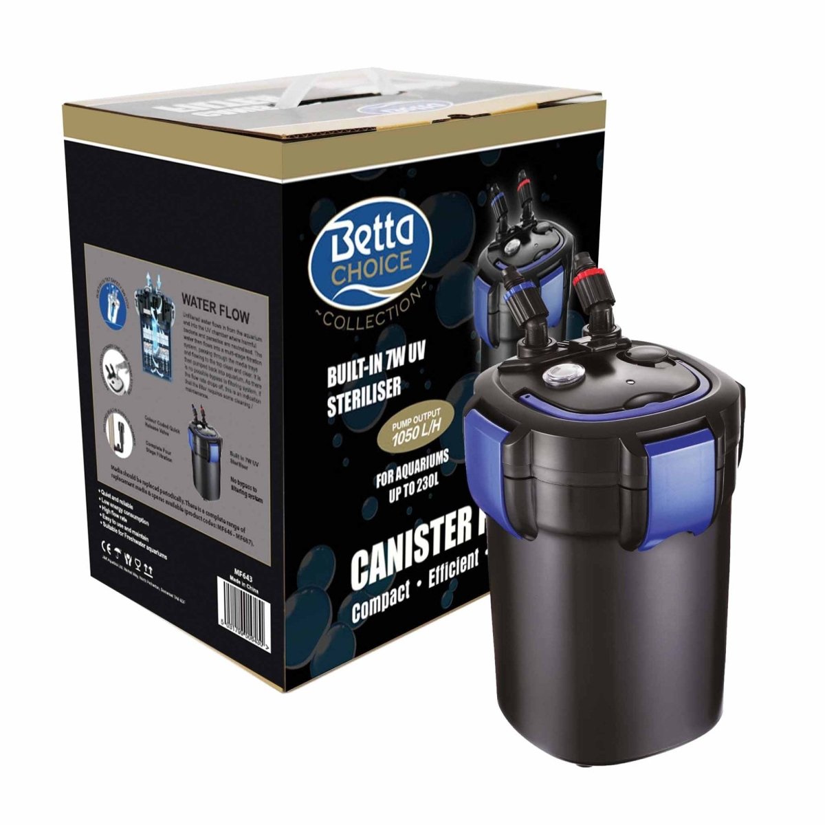 Betta Choice UV External Canister Filter - All Things Aquatic
