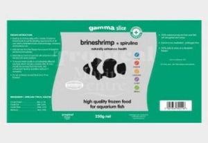 Brineshrimp and Spirulina Gamma Slice 250g - All Things Aquatic