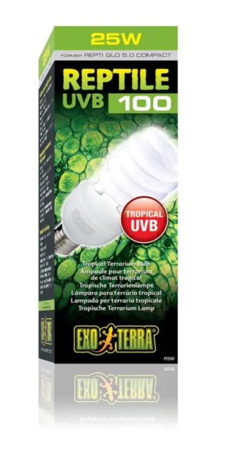 Exoterra Reptile UVB100 Compact 25W Bulb - All Things Aquatic