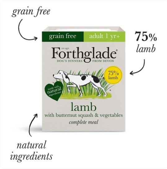 Forthglade Lamb & Butternut Squash Wet Dog Food 18 Pack - All Things Aquatic