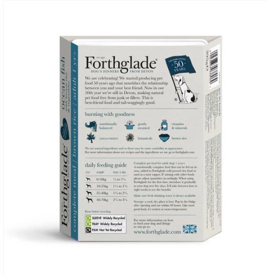 Forthglade Ocean Fish & Brown Rice Wet Dog Food 18 Pack - All Things Aquatic