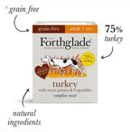 Forthglade Turkey and Brown Rice Wet Dog Food 18 Pack - All Things Aquatic