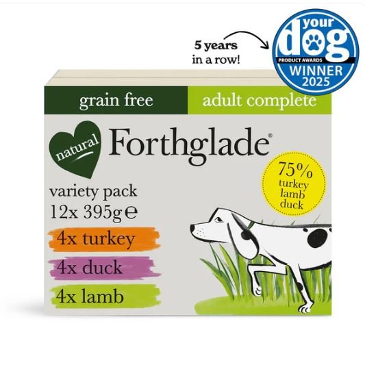 Forthglade Turkey, Duck and Lamb Wet Dog Food Variety Pack - All Things Aquatic