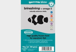 Gamma Brineshrimp + Omega 3 Blister 100g - All Things Aquatic