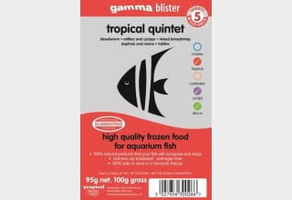 Gamma Tropical Quintet Blister 100g - All Things Aquatic