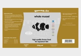 Gamma Whole Mussel 250g pack - All Things Aquatic