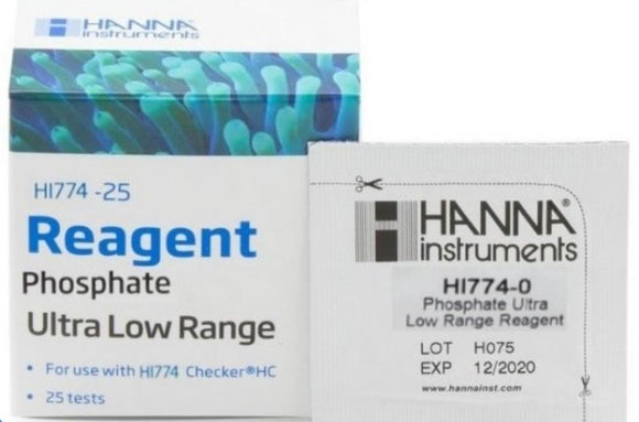 Hanna Hi - 774 - 25 Phosphate ULR Reagent - All Things Aquatic