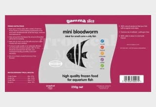 Mini Bloodworm Gamma Slice 200g - All Things Aquatic