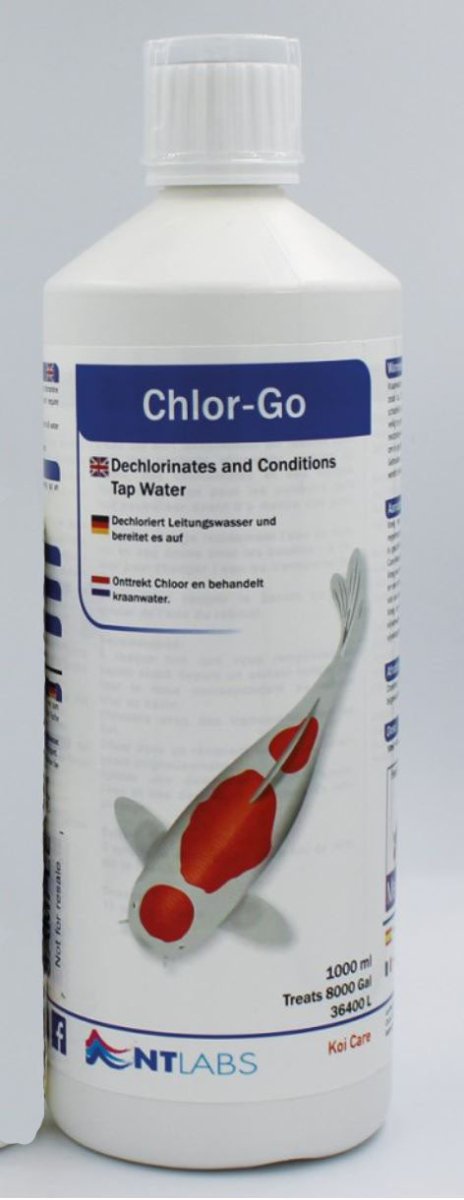 NT Labs Koi Care Chlor - Go 1L Concentrated Tap Water Safe - All Things Aquatic