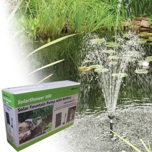 PondXpert Solar Shower 600 With Battery And LED - All Things Aquatic