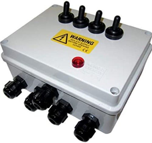 PondXpert Waterproof Pond Switchbox 4 Way - All Things Aquatic