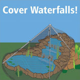 PondXpert Pyramid Pond Protector Net cover waterfalls