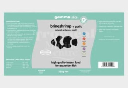 Gamma Brineshrimp and garlic slice 250g